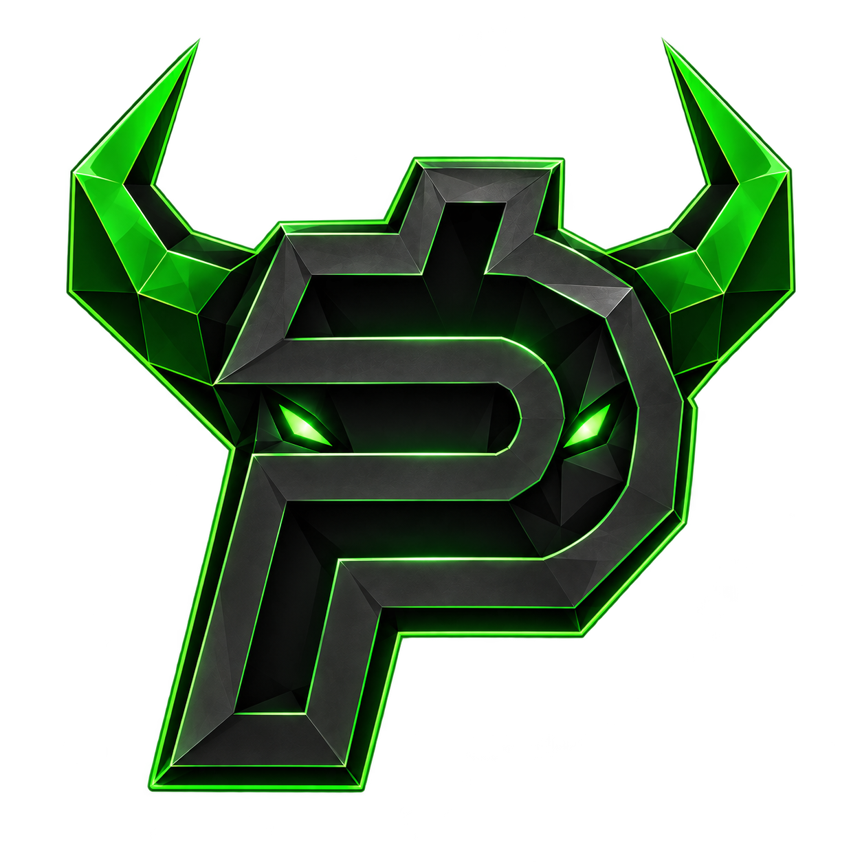 PAIDANSEM horned neon-green emblem